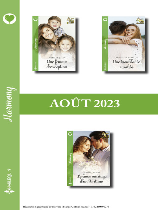 Title details for Pack mensuel Harmony--3 romans (Août 2023) by Shirley Jump - Available